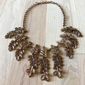 Gold leaf necklace